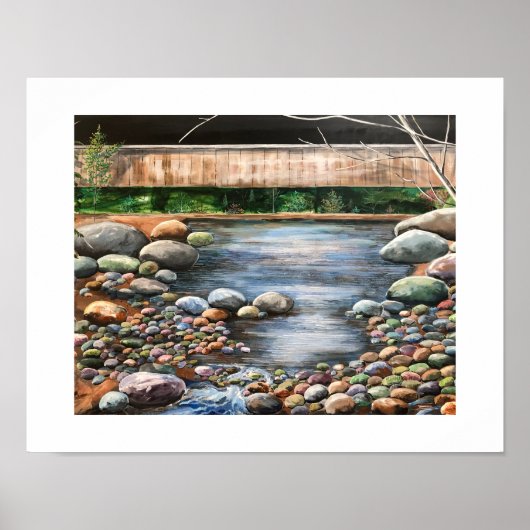 Modernes Serene Original Brook Art Poster (Vorne)