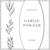 Modernes, serielles Minimal-Siegel für das Seasoni Aufkleber (Vorderseite)