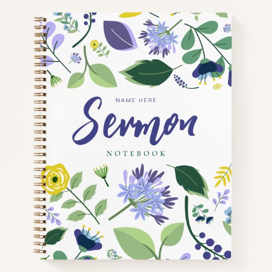 Modernes Sermon-Notebook Notizblock (Vorderseite)