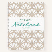 Modernes Sermon-Notebook Notizblock (Vorderseite)