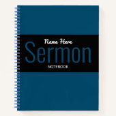 Modernes Sermon-Notebook Notizblock (Vorderseite)