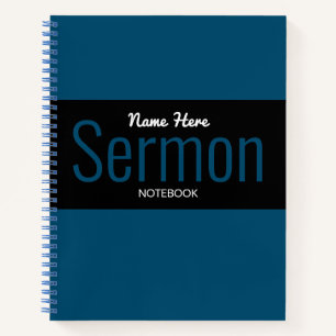Modernes Sermon-Notebook Notizblock