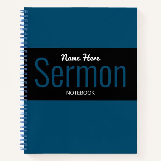 Modernes Sermon-Notebook Notizblock (Vorderseite)