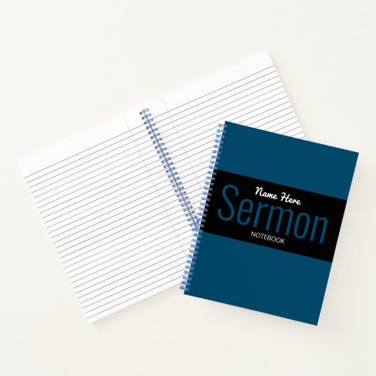 Modernes Sermon-Notebook Notizblock (Innenseite)