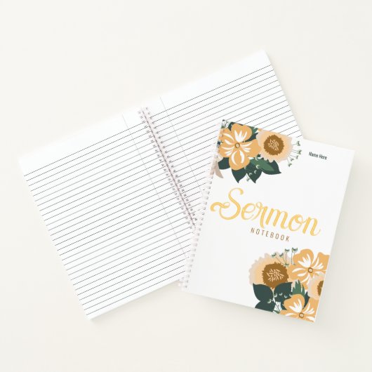 Modernes Sermon-Notebook Notizblock (Innenseite)