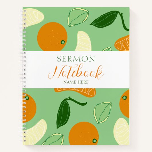 Modernes Sermon-Notebook Notizblock (Vorderseite)
