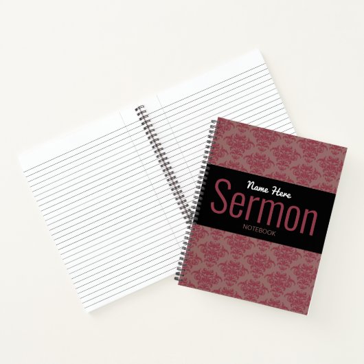 Modernes Sermon-Notebook Notizblock (Innenseite)