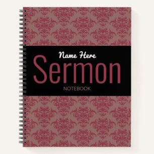 Modernes Sermon-Notebook Notizblock