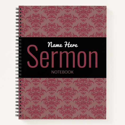 Modernes Sermon-Notebook Notizblock (Vorderseite)