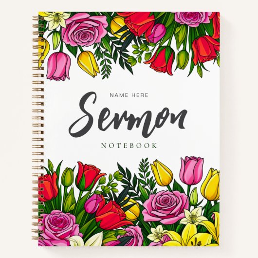 Modernes Sermon-Notebook Notizblock (Vorderseite)