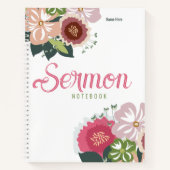 Modernes Sermon-Notebook Notizblock (Vorderseite)