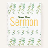 Modernes Sermon-Notebook Notizblock (Vorderseite)