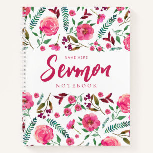 Modernes Sermon-Notebook Notizblock