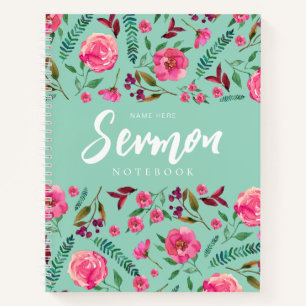 Modernes Sermon-Notebook Notizblock