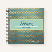 Modernes Sermon-Notebook Notizblock (Vorderseite)