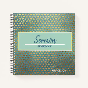 Modernes Sermon-Notebook Notizblock