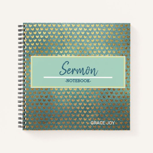 Modernes Sermon-Notebook Notizblock (Vorderseite)