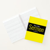 Modernes Sermon-Notebook Notizblock (Innenseite)