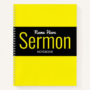 Modernes Sermon-Notebook Notizblock