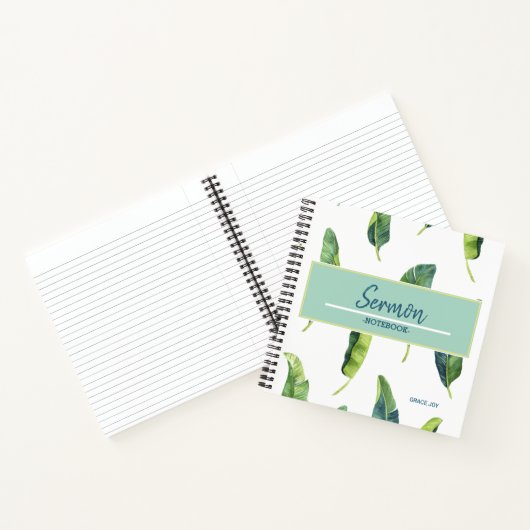 Modernes Sermon-Notebook Notizblock (Innenseite)