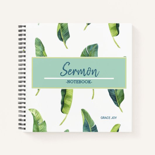 Modernes Sermon-Notebook Notizblock (Vorderseite)