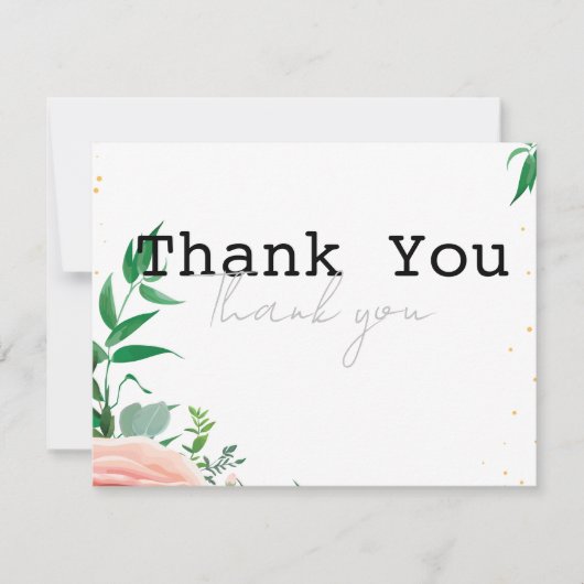 Modernes Set 8 Danke Karte (Vorderseite)