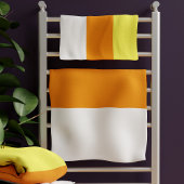 Modernes Set aus weißem, gelbem Streifen