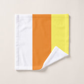 Modernes Set aus weißem, gelbem Streifen (Waschlappen)