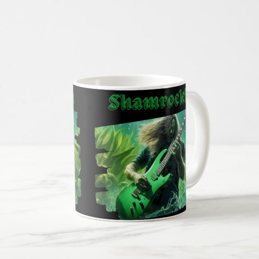 Modernes Shamrockin Beach Party Kaffeetasse (VorderseiteRechts)
