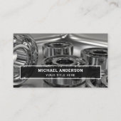 Modernes Shiny Steel Ball Lager Hardware Store Visitenkarte (Vorderseite)