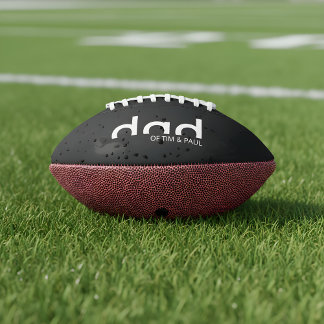 Modernes Shirt mit einfachem Vater mit Kindernamen Football