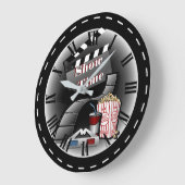 Modernes Showtime Movie Theater Große Wanduhr (Winkel)