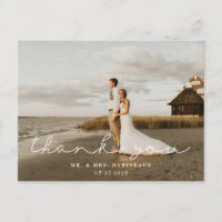 Modernes Signature Script Hochzeit Foto Vielen Dan