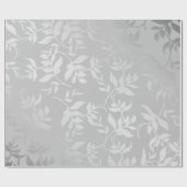 Modernes Silber-Bürstenmetall Geschenkpapier (Flach)