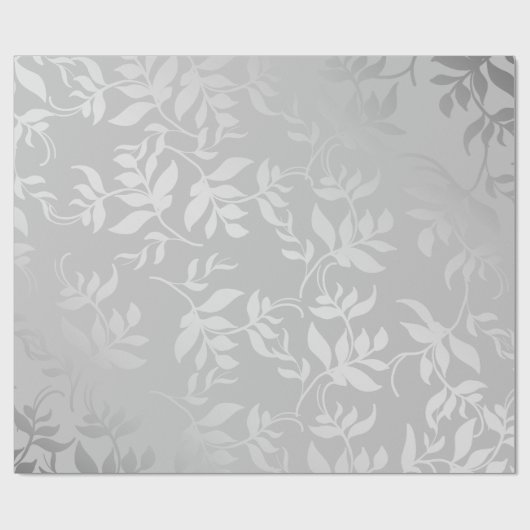 Modernes Silber-Bürstenmetall Geschenkpapier (Flach)