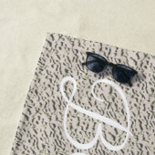 Modernes Silber Strandtuch (Beispiel)