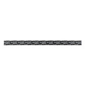 Modernes Silber Vielen Dank, Black Ribbon Satinband (Vorderseite)