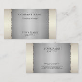 Modernes Silbermetall kundenspezifisch Visitenkarte (Vorne/Hinten)