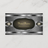 Modernes Silberschmuckdesign mit Imitaten Rhinesto Visitenkarte (Vorderseite)