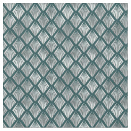 Modernes Silver Aquamarin Elegantes Design Stoff