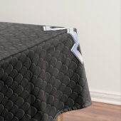 Modernes Silver Aquarius Zodiac-Zeichen auf Schlan Tischdecke (Beispiel)
