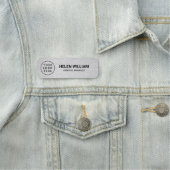 Modernes Silver Custom Business Logo und Namensschild (Beispiel)