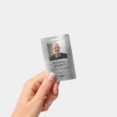 Modernes Silver Employee Foto ID Ausweis (Handheld)