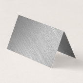 Modernes Silver Foil Foto Vielen Dank Visitenkarten (Rückseite)