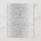 Modernes Silver Glitzer Zuhause Clearing House Beh Flyer (Hinten)
