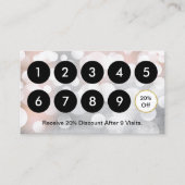 Modernes Silver & Gold Schönheitssalon Loyalität Treuekarte (Vorderseite)