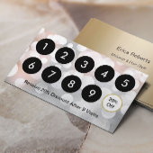 Modernes Silver & Gold Schönheitssalon Loyalität Treuekarte