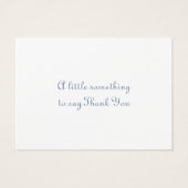 Modernes Silver Mini Dankeschön Kartenpaket von 10 (Rückseite)