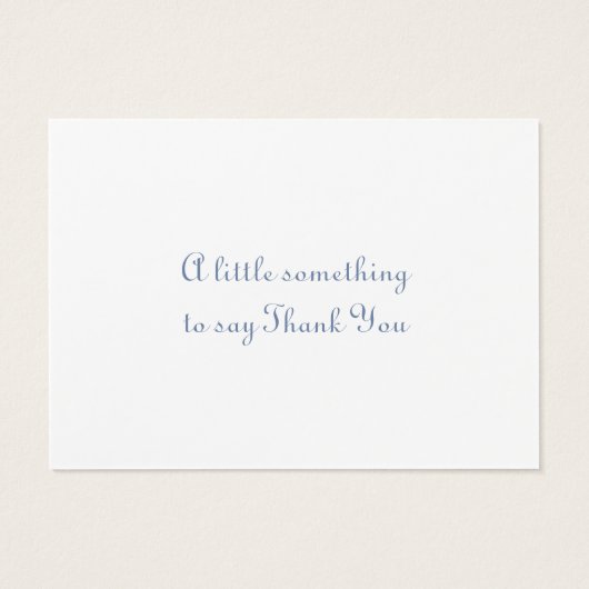 Modernes Silver Mini Dankeschön Kartenpaket von 10 (Rückseite)