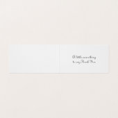 Modernes Silver Mini Faltpack 25 Dankeschön Karten (Innenseite Aufgefaltet)